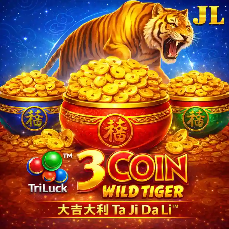 3 Coin Wild Tiger Slot Game Interface